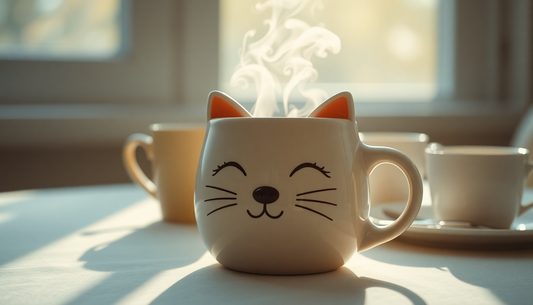 Pourquoi adopter une tasse en forme de chat rendra vos matins plus doux