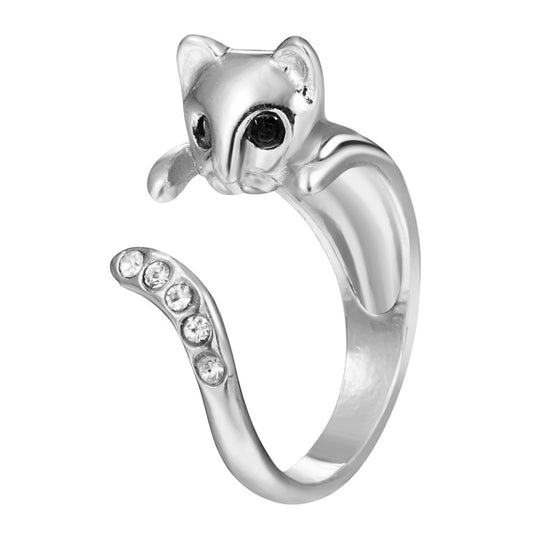 Bague Chat Blanc