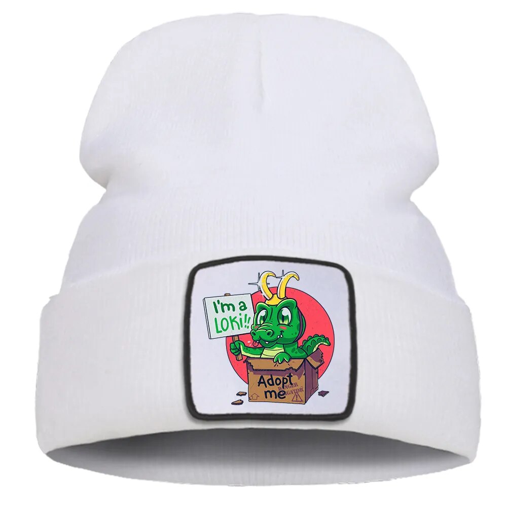 Bonnet  Crocodile Loki Blanc