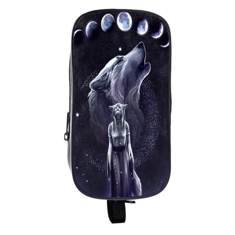 Trousse Scolaire  Loup Sombre