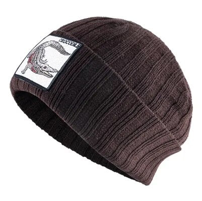 Bonnet  Crocodile Marron