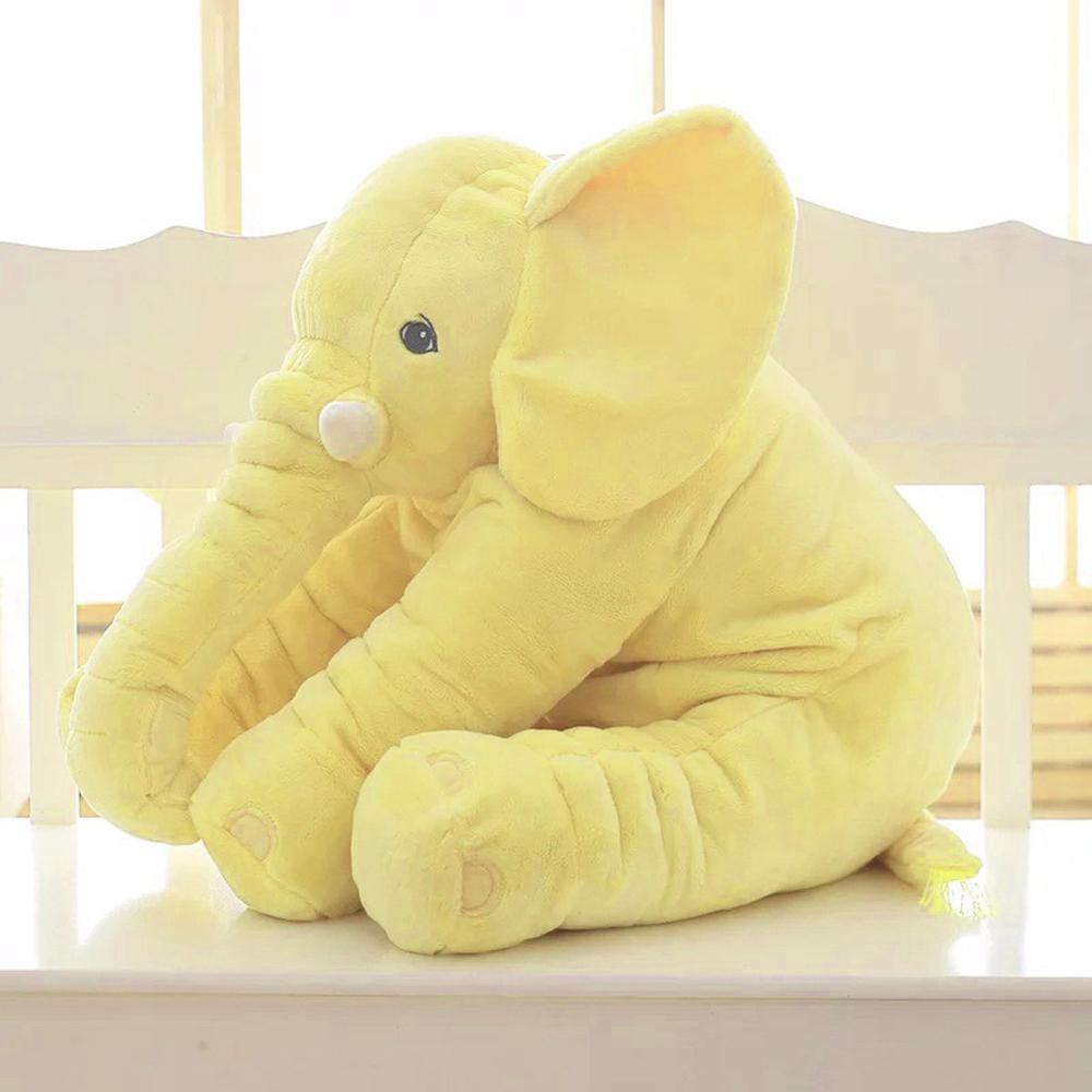 Peluche  Eléphant Géant Jaune