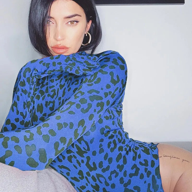 Body Leopard Bleu