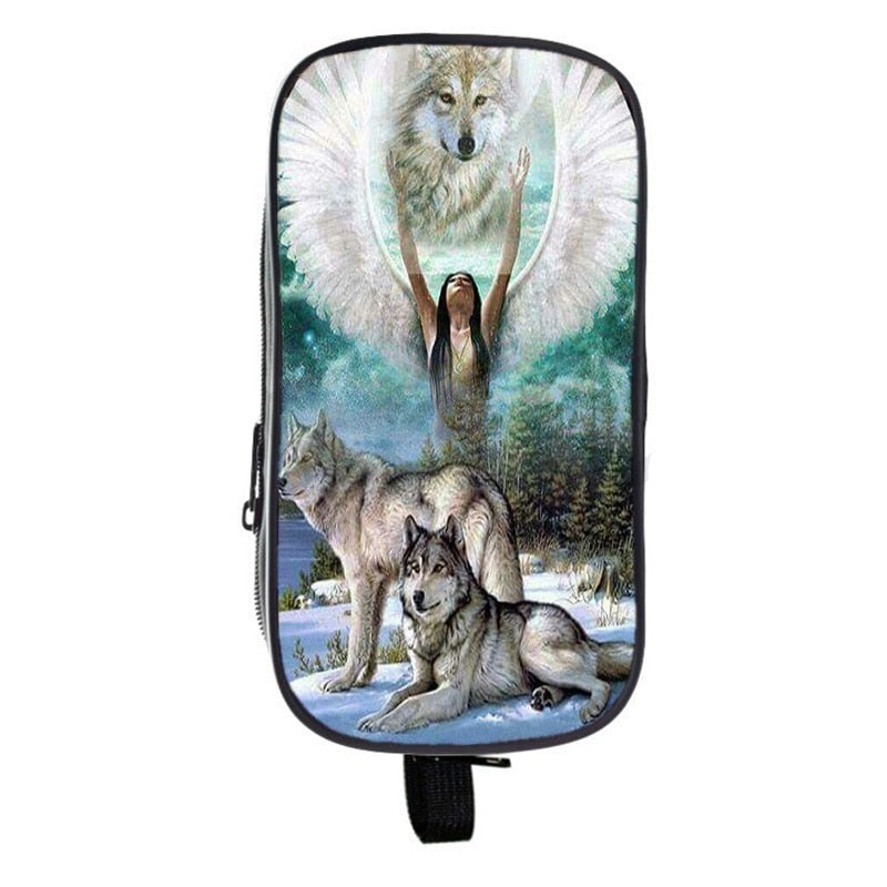 Trousse Scolaire  Loup Angélique