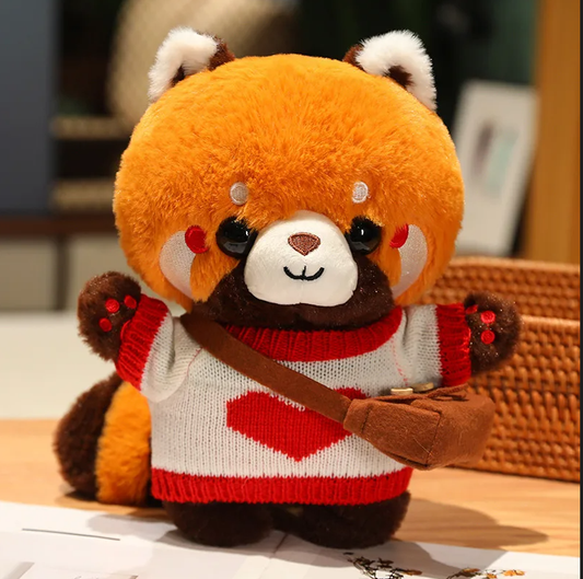 Peluche Panda Roux Saint Valentin