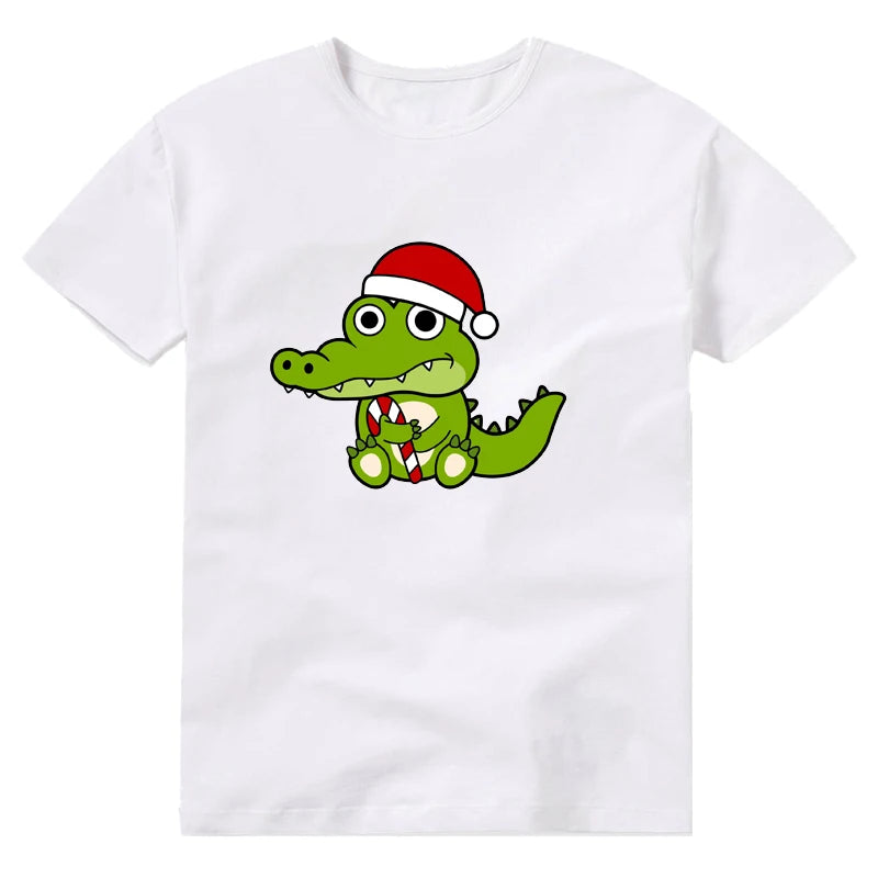 T-Shirt Crocodile Festif