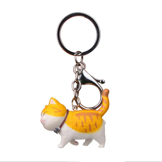 Porte Clé Chat Jaune