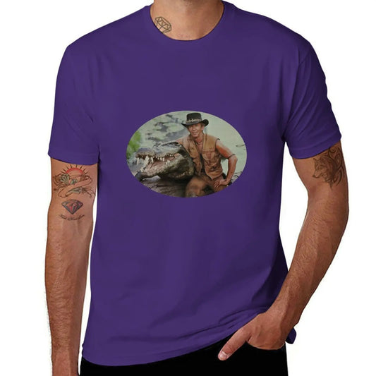 T-Shirt Crocodile Dundee Violet