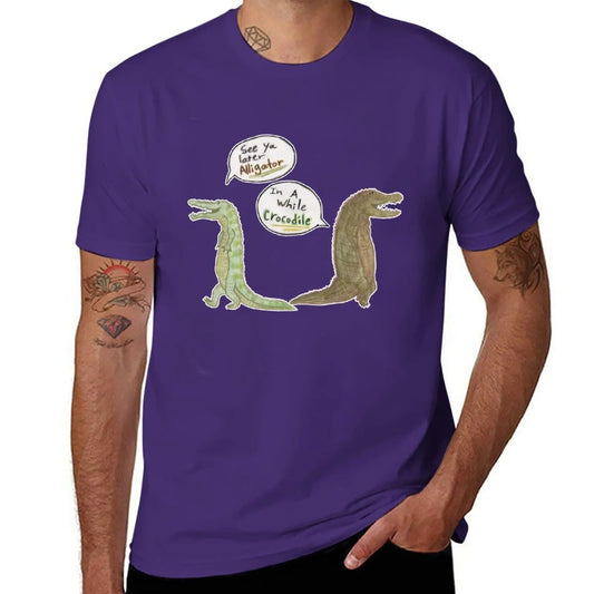 T-Shirt Crocodile Marrant Violet