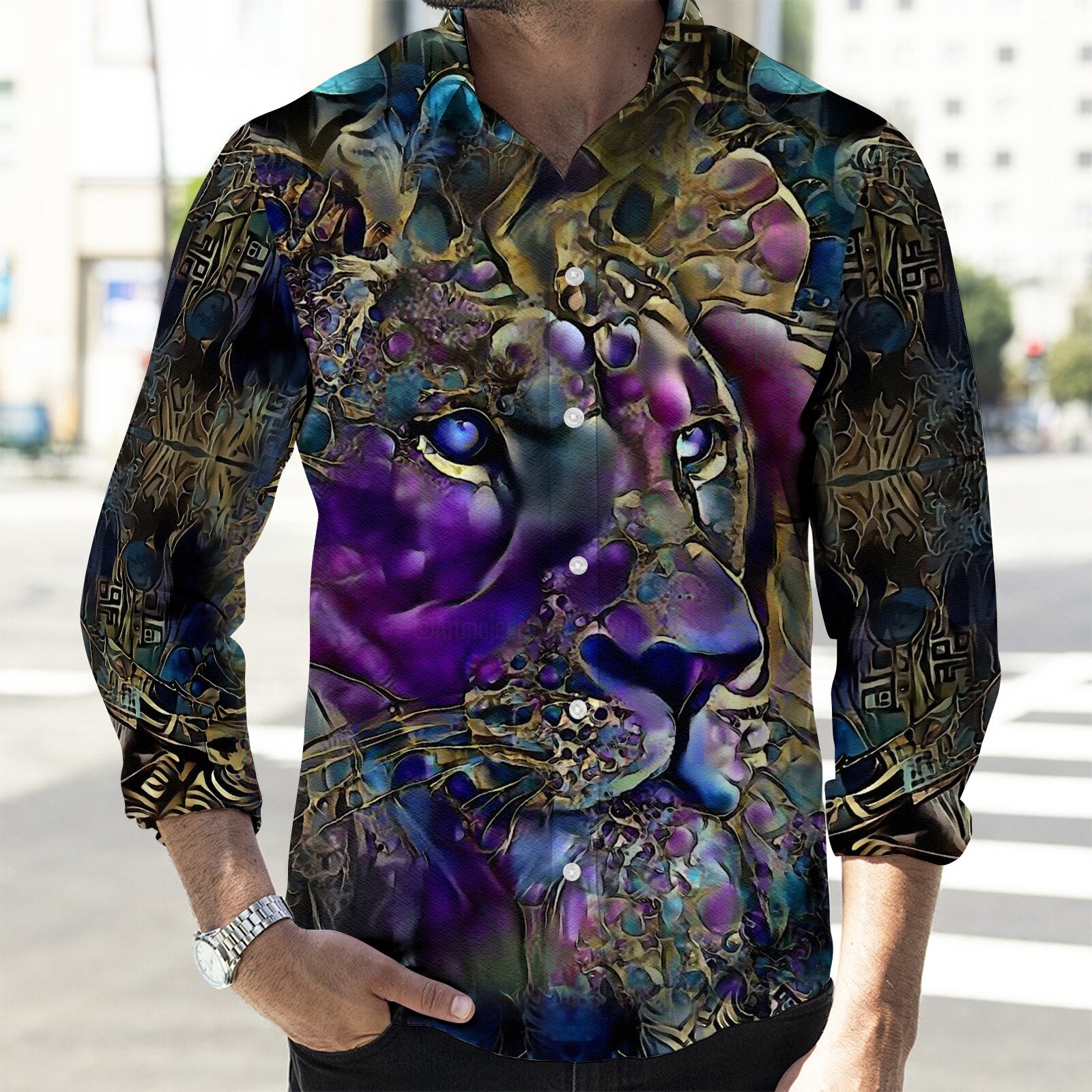 Chemise homme 2025 motif animaux