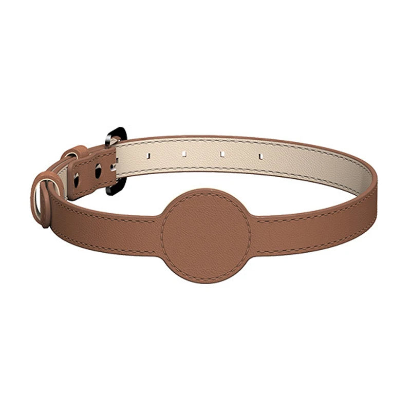 Collier Chien Airtag Cuir