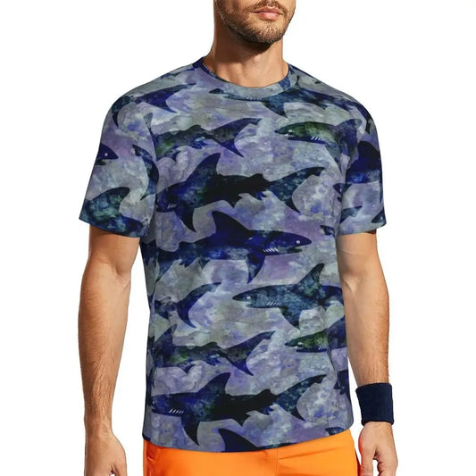 T-Shirt Requin Gris