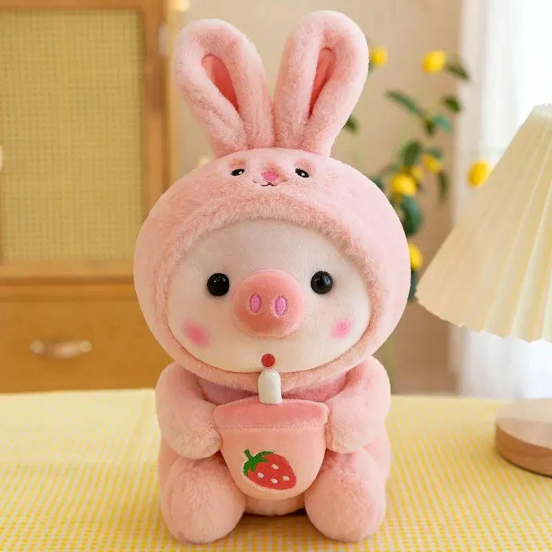 Peluche Cochon Lapin