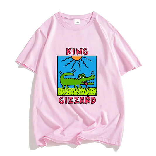 T-Shirt Crocodile King Gizzard Rose