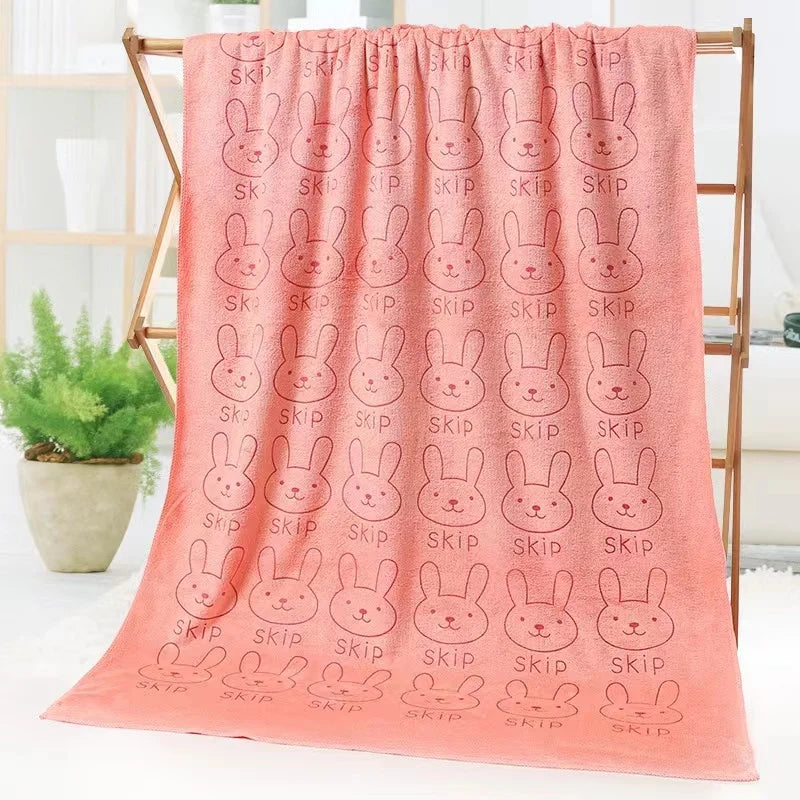 Serviette De Bain Lapin Orange