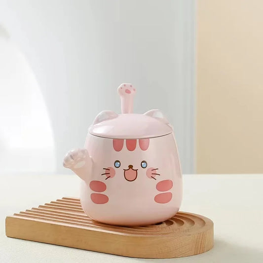 Tasse Chat Rose