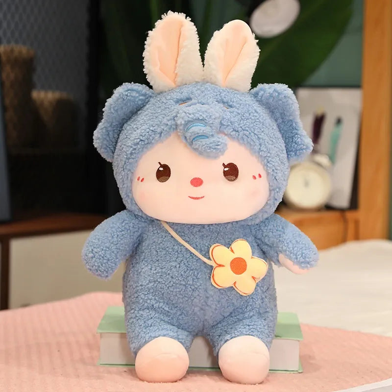 Peluche Lapin Cute Bleu