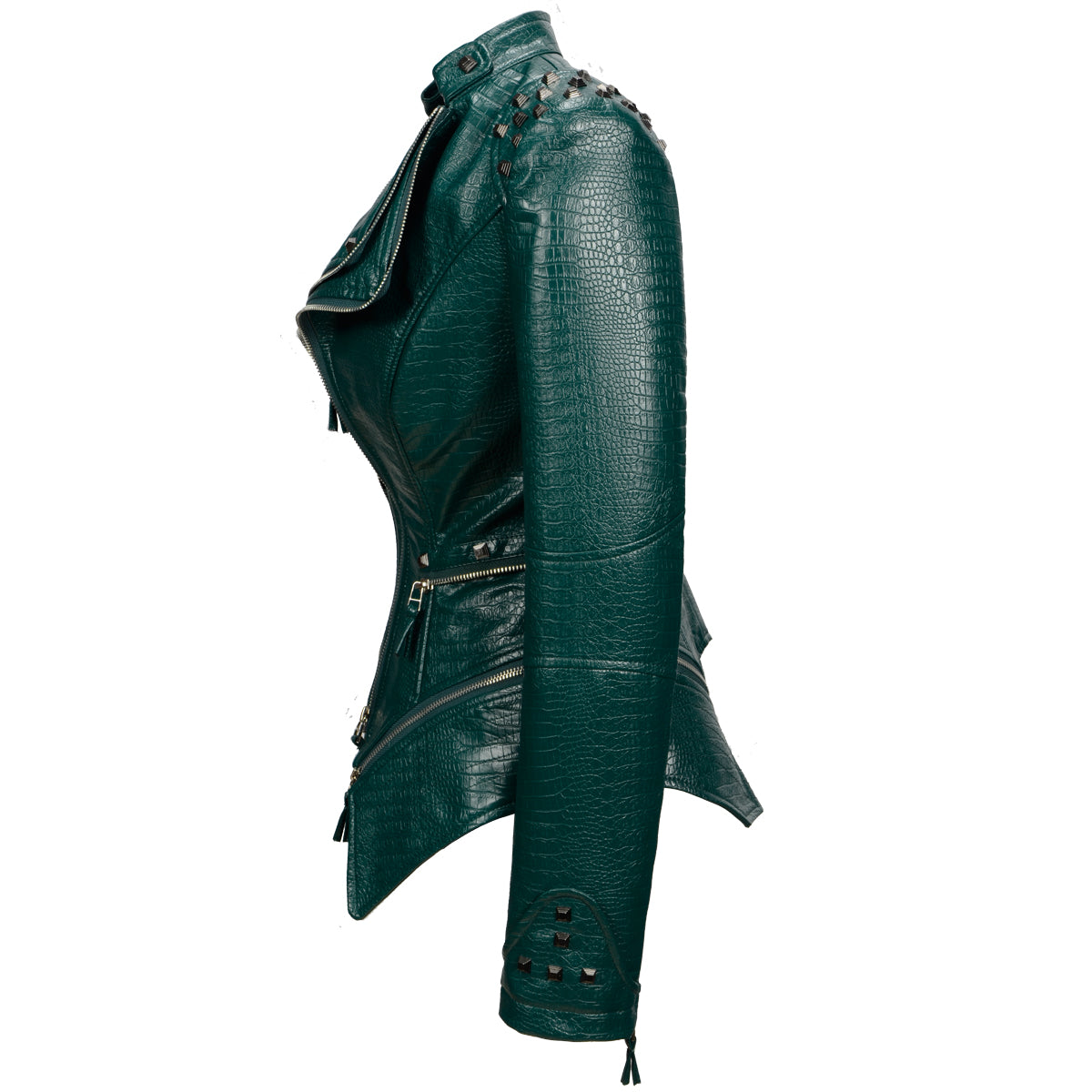 Veste  Crocodile Motard Vert