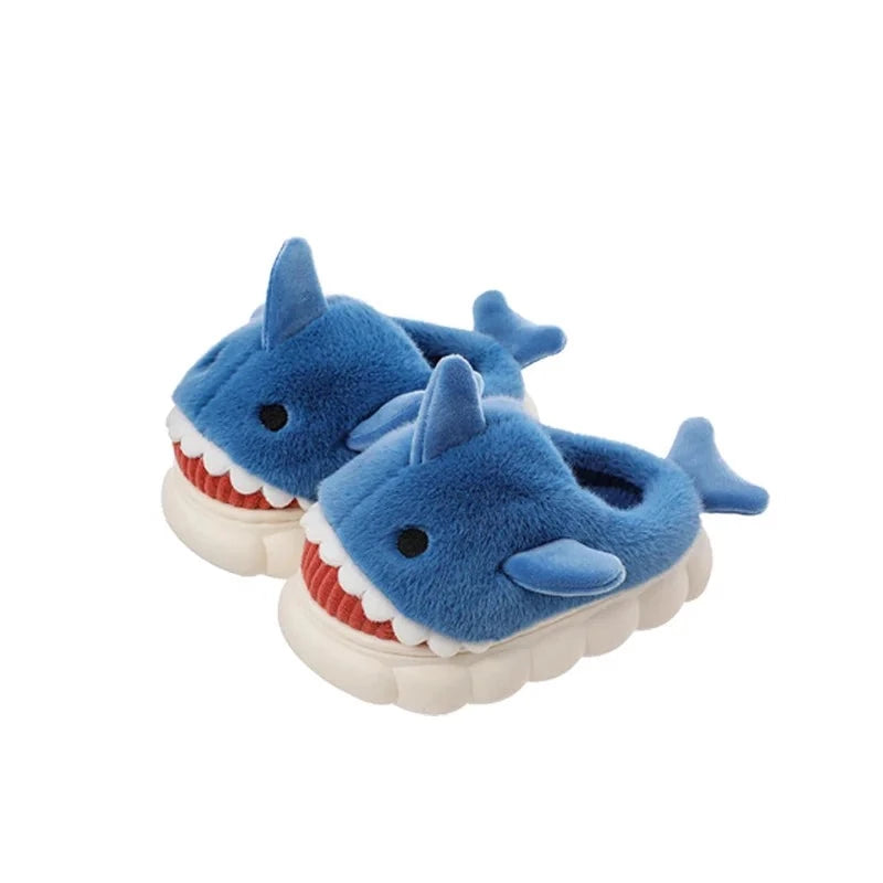 Chausson Requin Cartoon Bleu