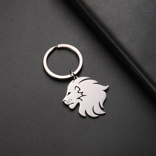 Porte Clé Lion Silver