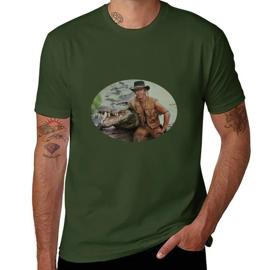 T-Shirt Crocodile Dundee Vert Foncé