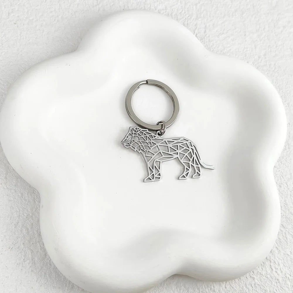 Porte Clé Lion Blanc