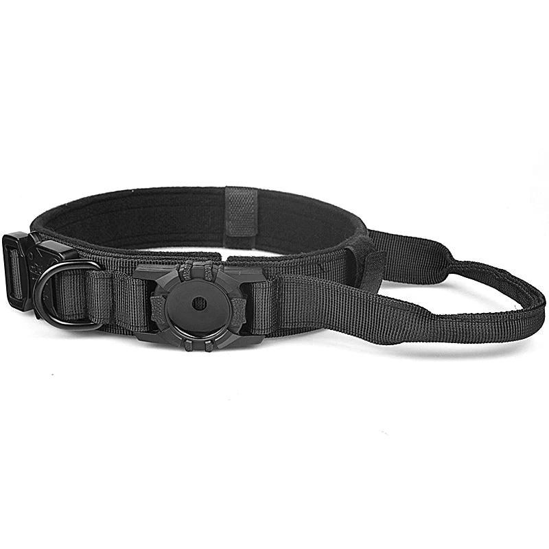 Collier Chien Airtag Noir