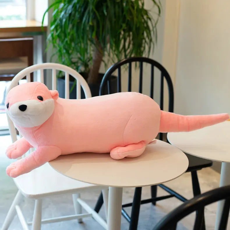 Peluche Loutre Rose