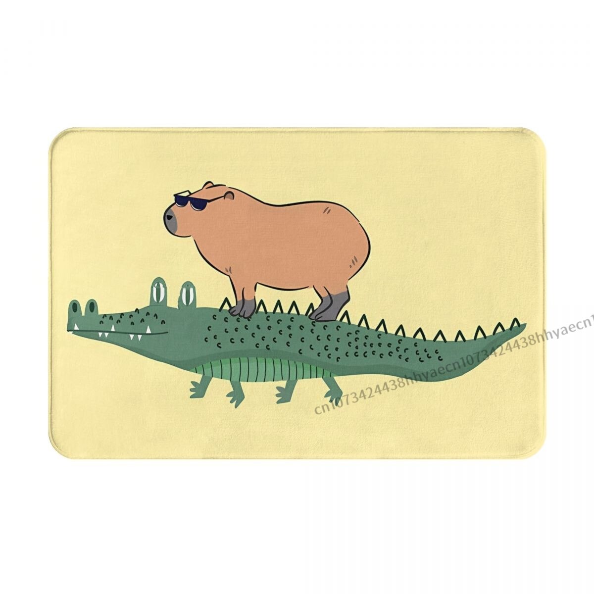 Tapis  Crocodile Capybara