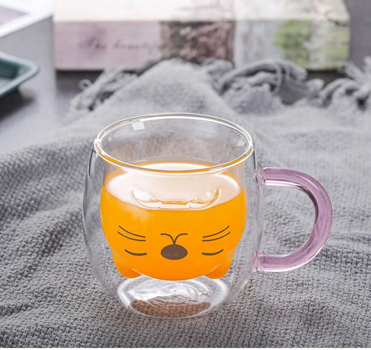 Tasse chat transparente