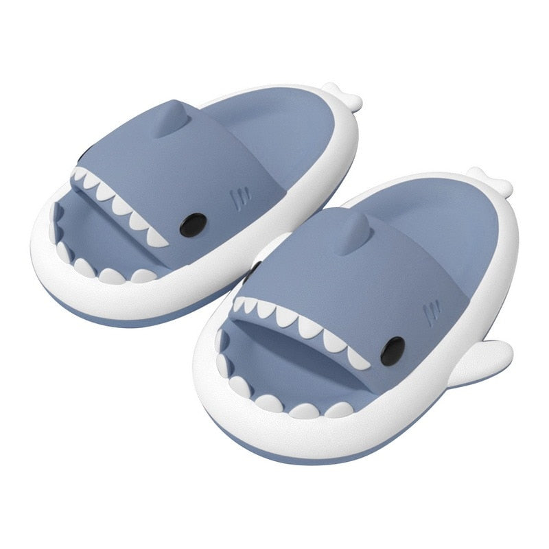 Claquette Requin Funny Bleu