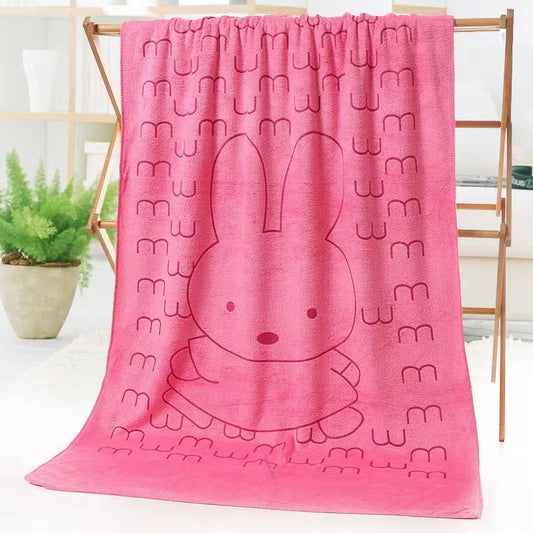 Serviette De Bain Avec Lapin Rose