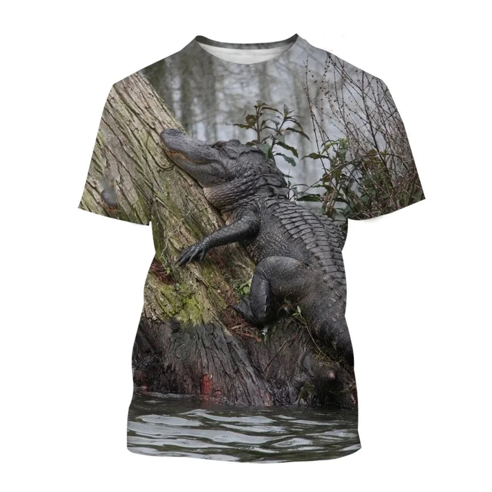 T-shirt Crocodile Nature