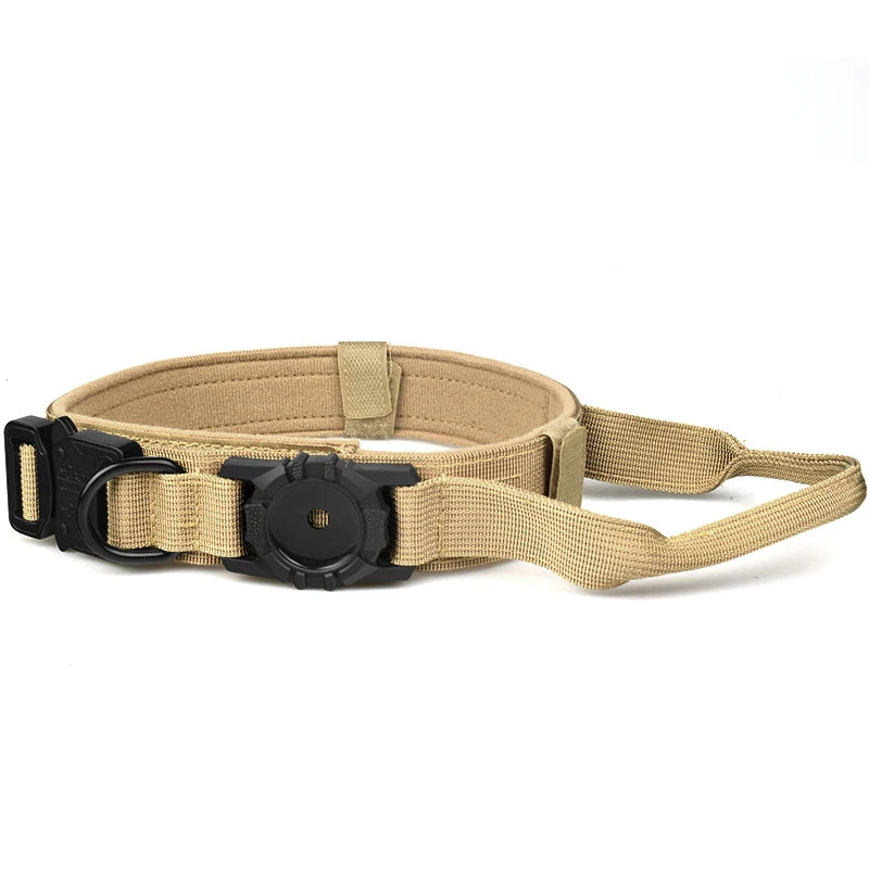 Collier Chien Airtag Beige