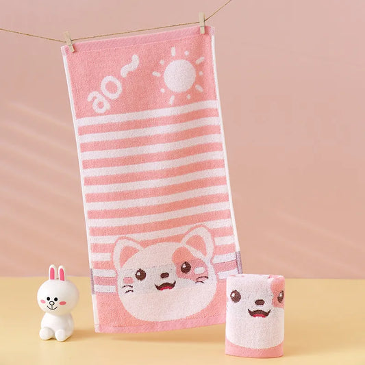 Serviette De Bain Chat Rose