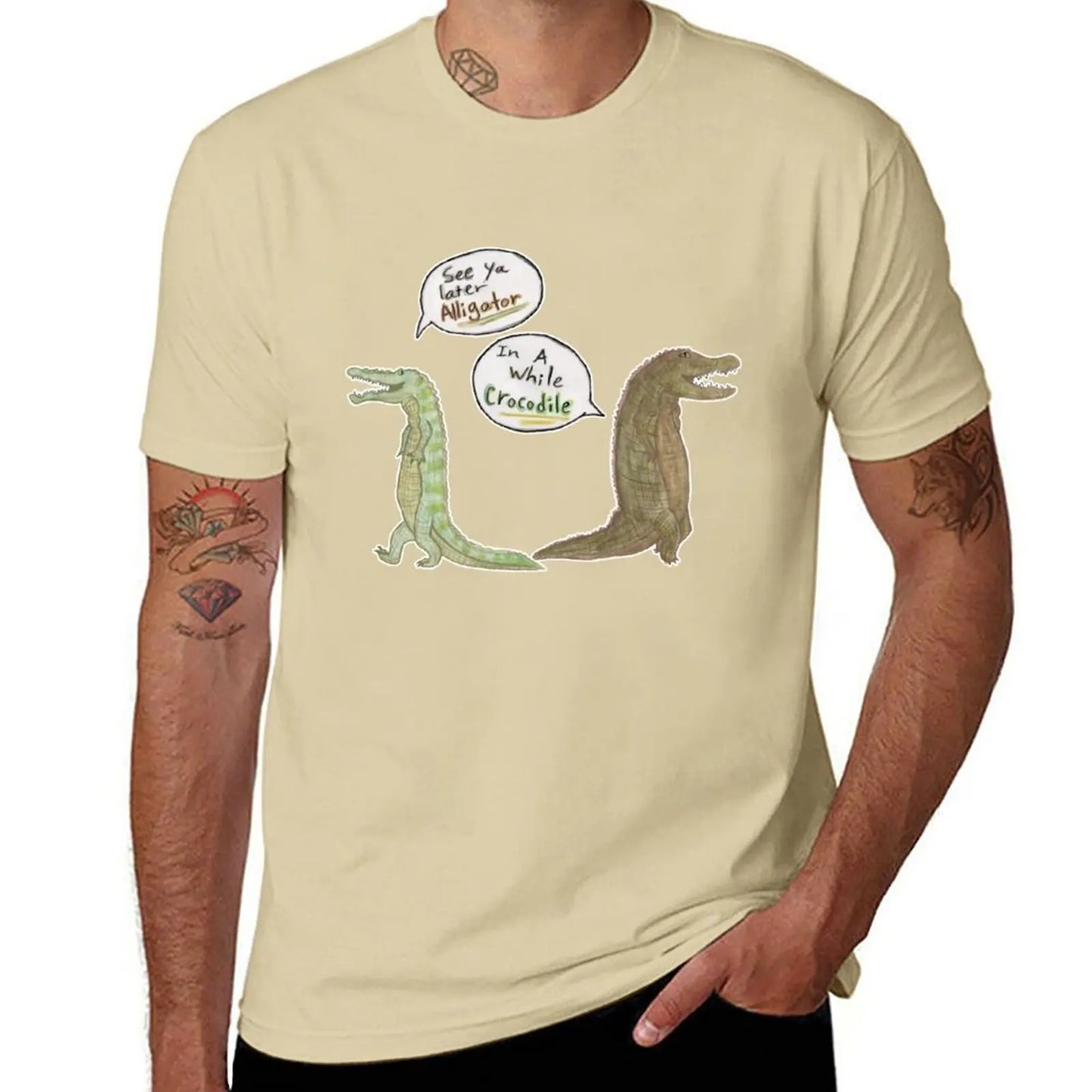 T-Shirt Crocodile Marrant Sable