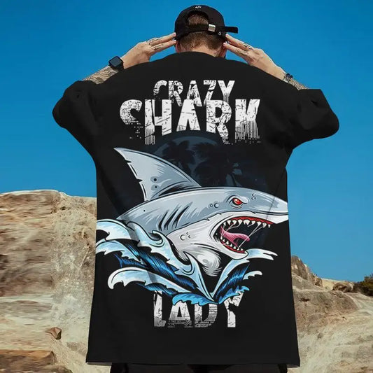 T-Shirt Requin Noir