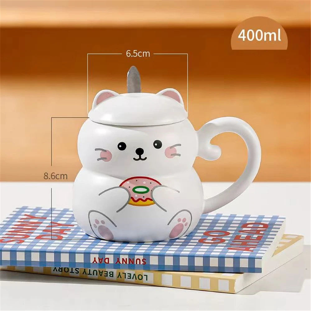 Tasse avec Chat Blanc