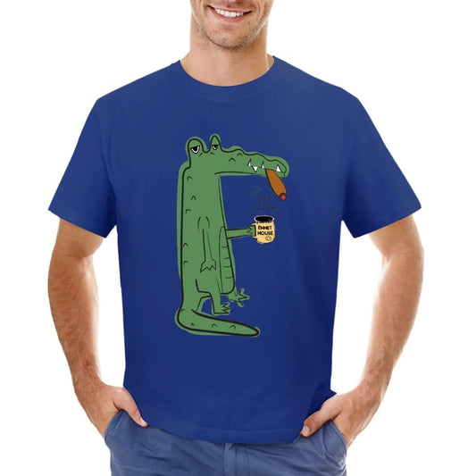 T-Shirt Crocodile Café Bleu