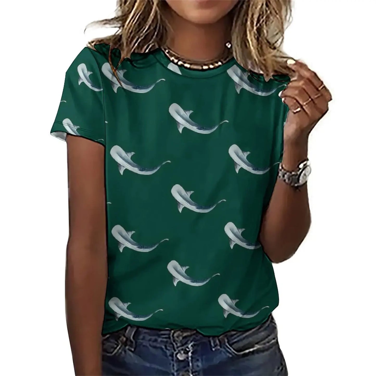 T-Shirt Requin Femme