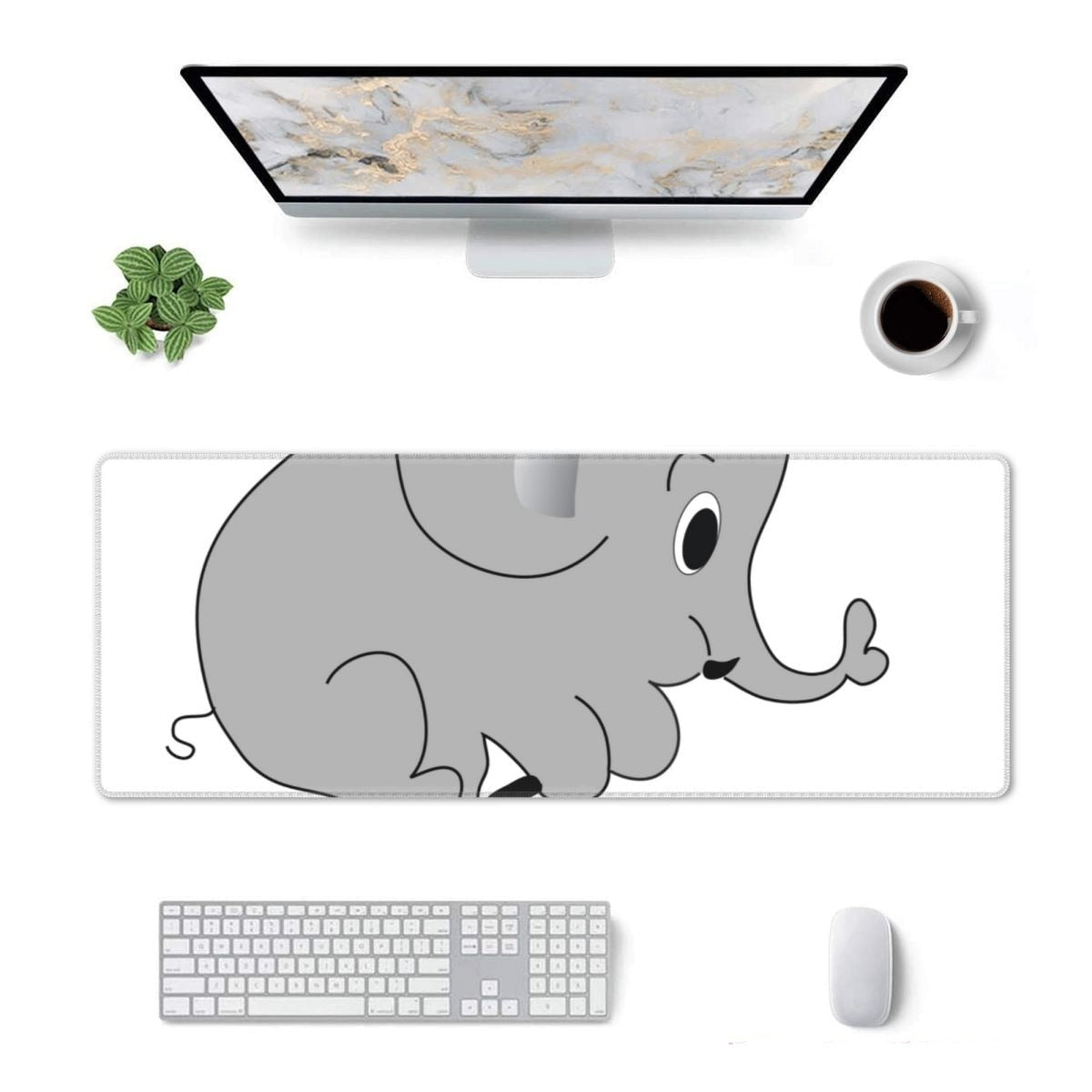 Tapis De Souris  Eléphant Kawaii