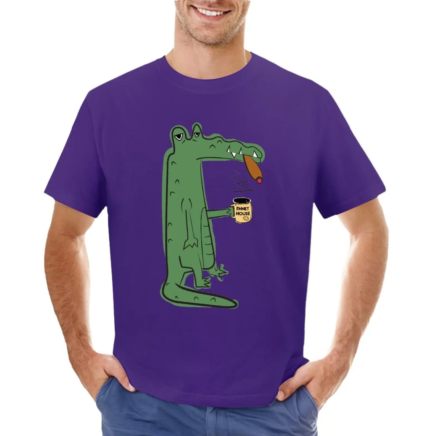 T-Shirt Crocodile Café Violet