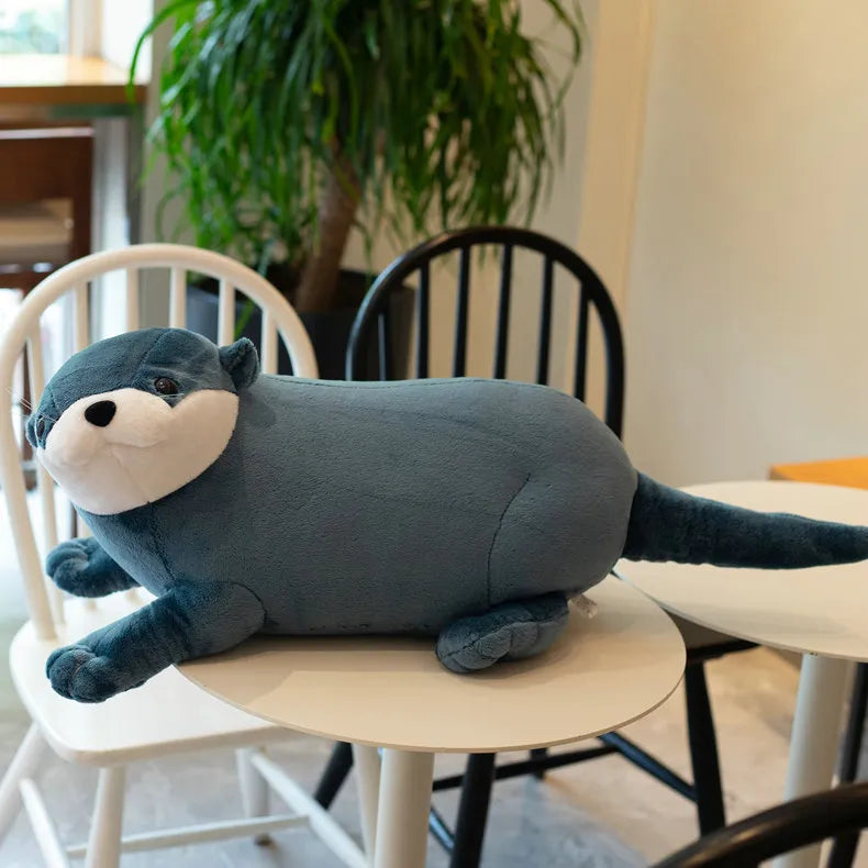 Peluche Loutre Bleu