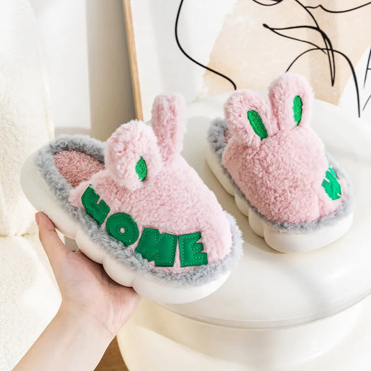 Chausson Lapin Enfant Vert