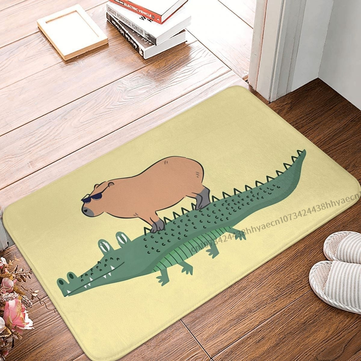 Tapis  Crocodile Capybara