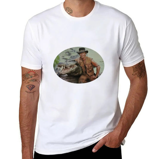T-Shirt Crocodile Dundee Blanc