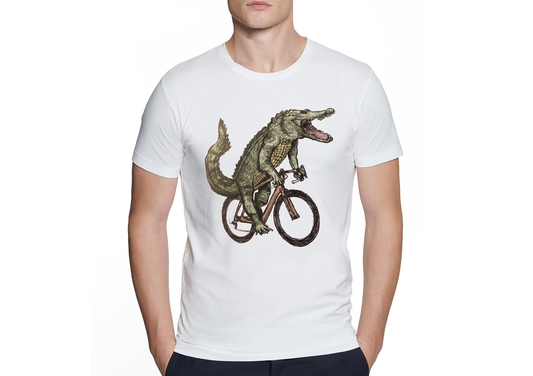 T-Shirt  Crocodile Cycliste