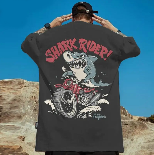 T-Shirt Requin Biker