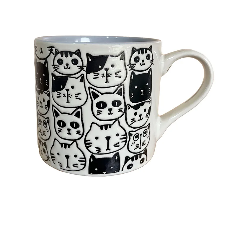 Tasse Chat Noir et Blanc