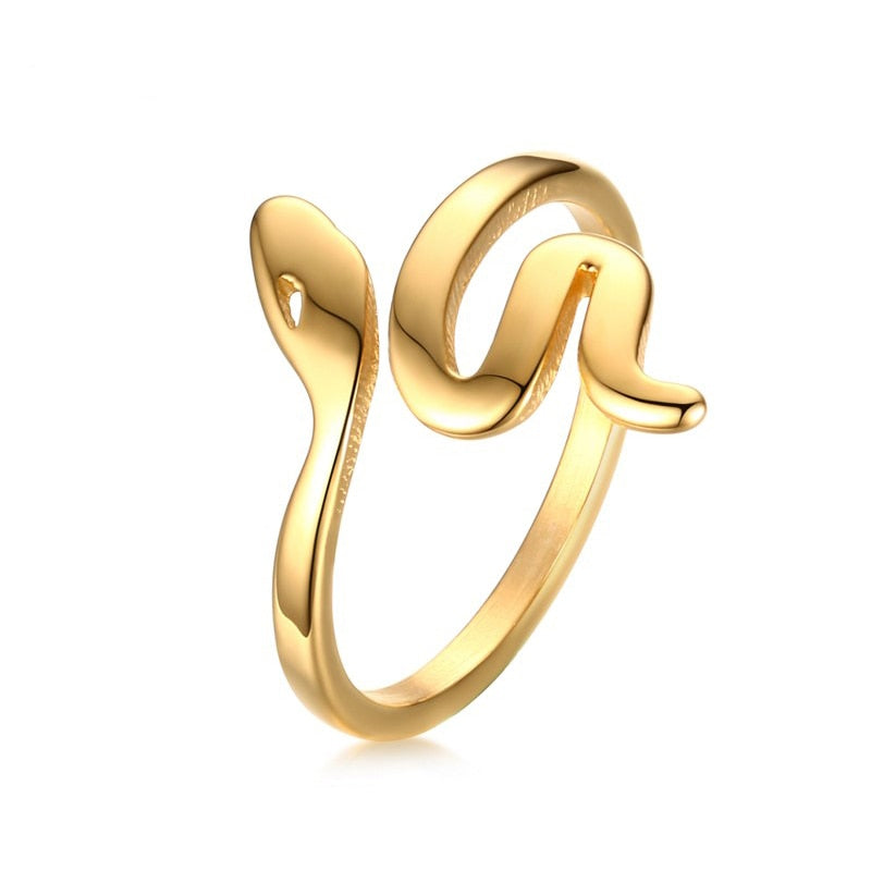 Bague  Serpent doré